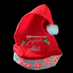 Gorro de Navidad luminoso con estrellas LED