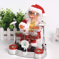 Santa Claus light and animated drummer
