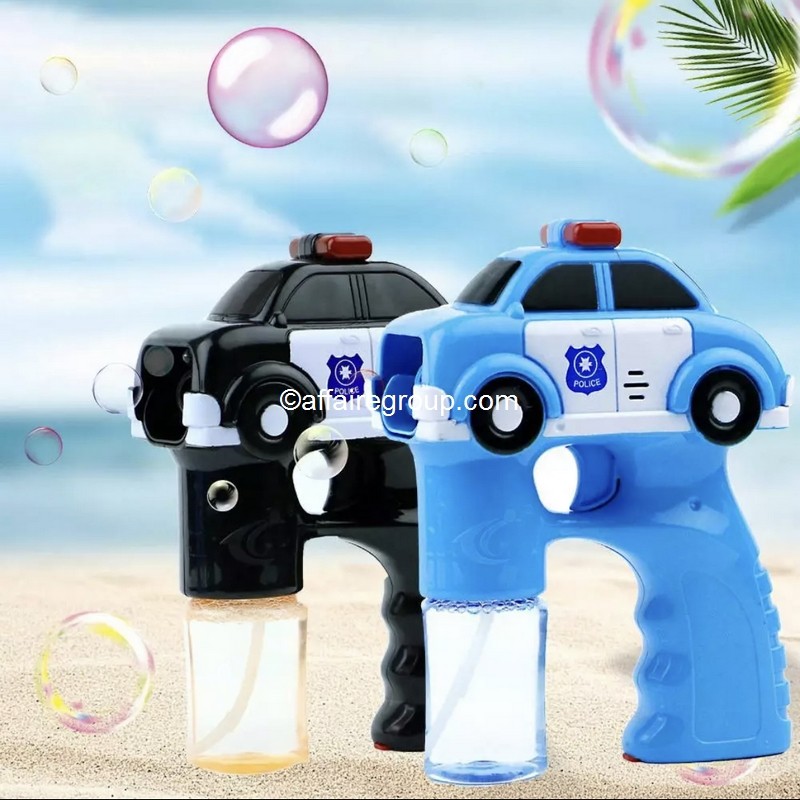 Pistola de burbujas coche policía