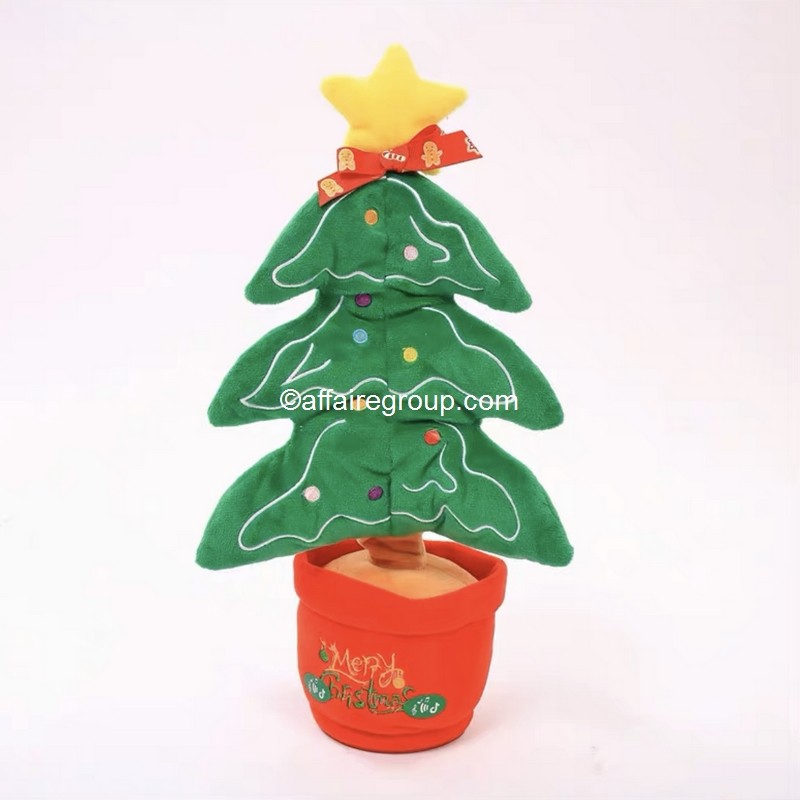 Arbre De Noël Dansant Et Chantant Aceshop 38cm - Peluche Musicale Avec Lumières Et 8 Chansons Pour Enfants