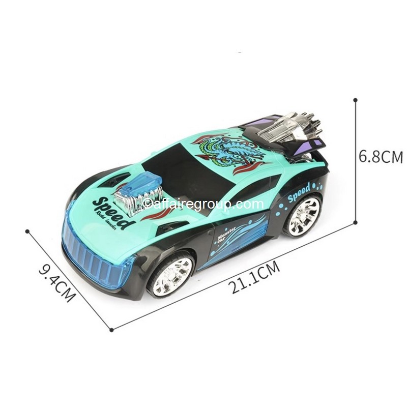 Voiture sport lumineuse à effets sonore