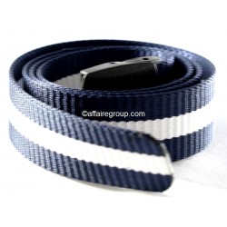 White striped belt