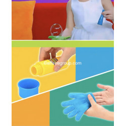 bouncing soap bubble toy