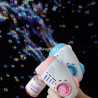 Futuristic luminous bubble gun