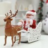 Santa Claus deer and sleigh