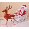 Santa Claus deer and sleigh