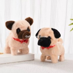 Animated plush dog bow tie