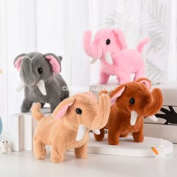 Animated plush elephant