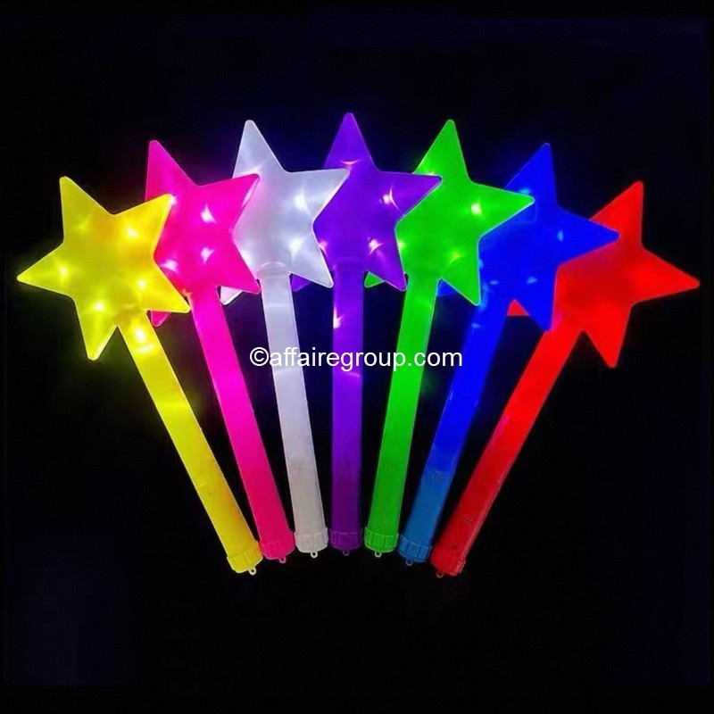 Barra luminosa de estrellas de colores