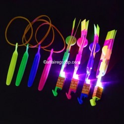 Illuminated helicopter
