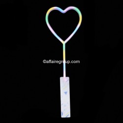 Palo de estrella con forma de corazón LED