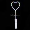 Palo de estrella con forma de corazón LED
