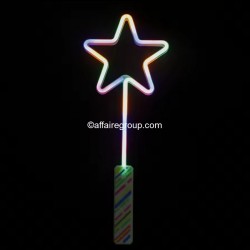 Palo de estrella con forma de corazón LED