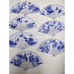 Abanico de porcelana con diseño (12 piezas)