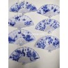 Abanico de porcelana con diseño (12 piezas)