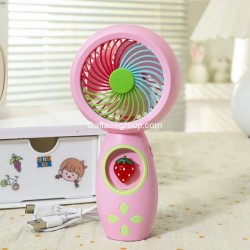 Mini abanico con diseño de frutas