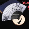 Black bamboo fan (X12 pieces)