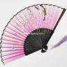 Black bamboo fan (X12 pieces)