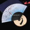 Black bamboo fan (X12 pieces)
