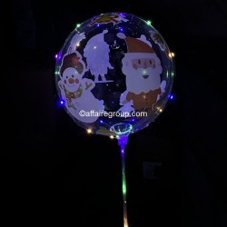 Luminous balloon Santa Claus