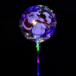 Luminous balloon Santa Claus