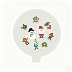 Ballon lumineux Père Noël à hélium