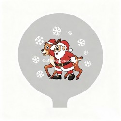 Luminous balloon Santa Claus
