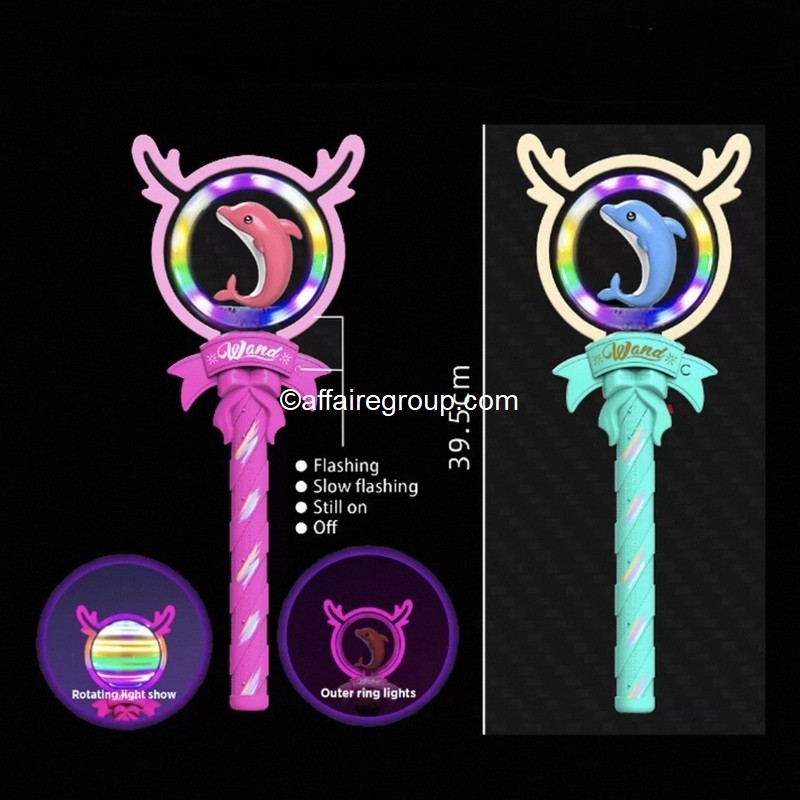 Luminous wand rattle